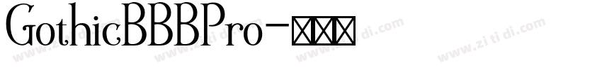 GothicBBBPro字体转换