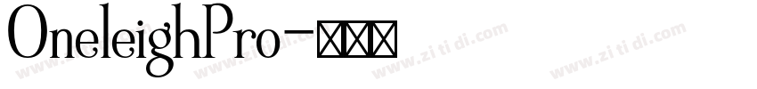 OneleighPro字体转换