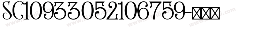 SC10933052106759字体转换