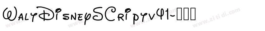 WaltDisneySCriptv41字体转换
