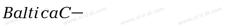 BalticaC字体转换