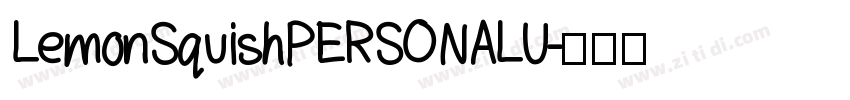 LemonSquishPERSONALU字体转换
