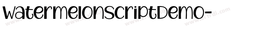 WatermelonScriptDemo字体转换