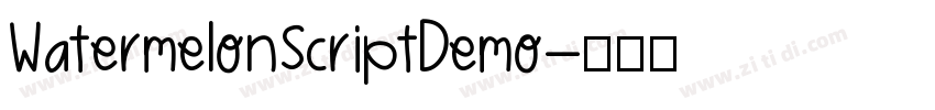 WatermelonScriptDemo字体转换