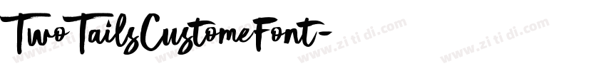 TwoTailsCustomeFont字体转换