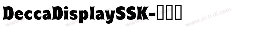 DeccaDisplaySSK字体转换