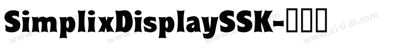 SimplixDisplaySSK字体转换