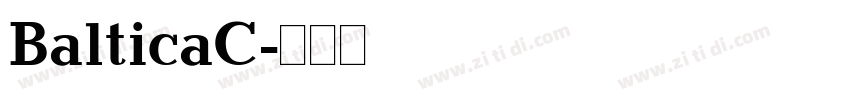 BalticaC字体转换