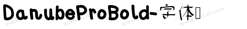 DanubeProBold字体转换