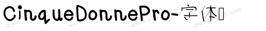 CinqueDonnePro字体转换