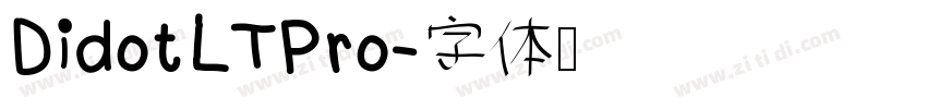 DidotLTPro字体转换