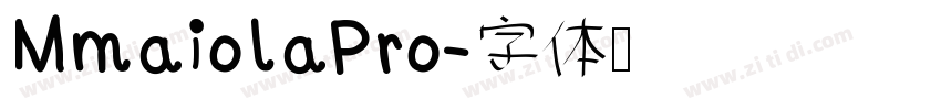 MmaiolaPro字体转换