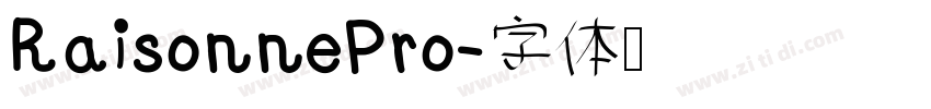 RaisonnePro字体转换