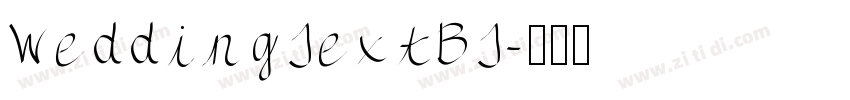 WeddingTextBT字体转换