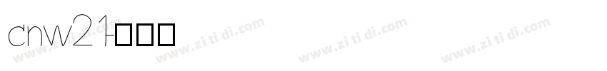 cnw21字体转换