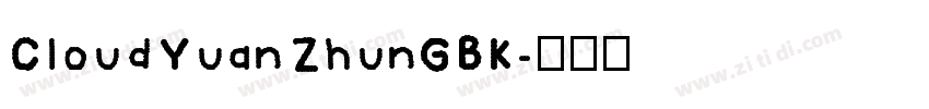 CloudYuanZhunGBK字体转换