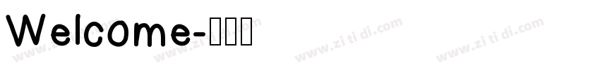 Welcome字体转换