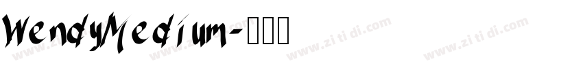 WendyMedium字体转换
