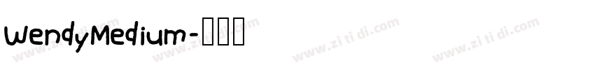 WendyMedium字体转换