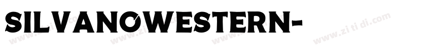 SilvanoWestern字体转换