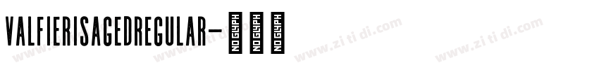 ValfierisAgedRegular字体转换