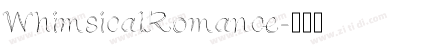 WhimsicalRomance字体转换