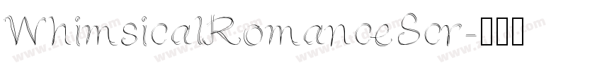WhimsicalRomanceScr字体转换