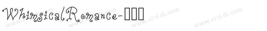 WhimsicalRomance字体转换