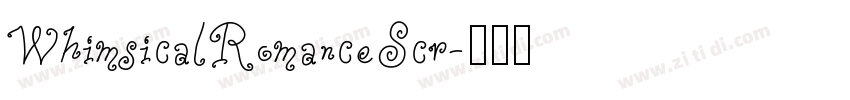 WhimsicalRomanceScr字体转换