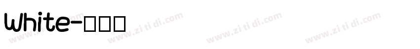 White字体转换