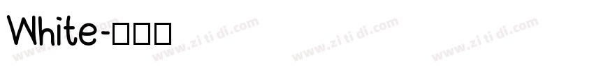 White字体转换