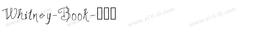 Whitney-Book字体转换