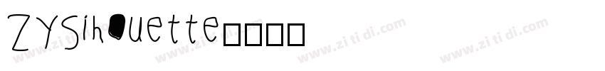 ZYSihouette字体转换