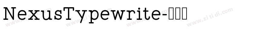 NexusTypewrite字体转换
