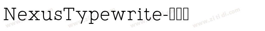 NexusTypewrite字体转换