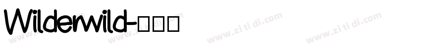 Wilderwild字体转换