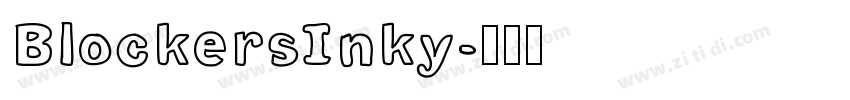 BlockersInky字体转换