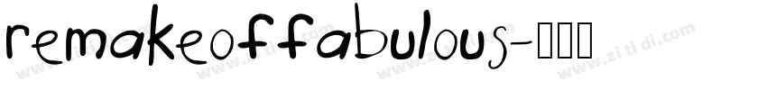 remakeoffabulous字体转换 remakeoffabulous字体转换