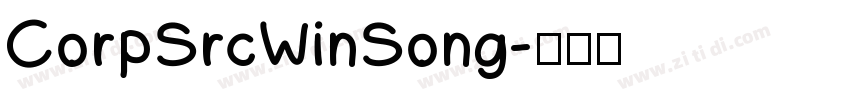 CorpSrcWinSong字体转换