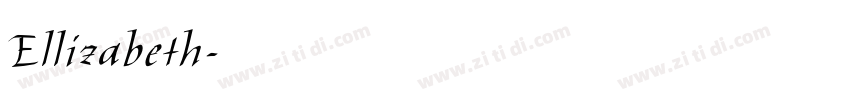 Ellizabeth字体转换