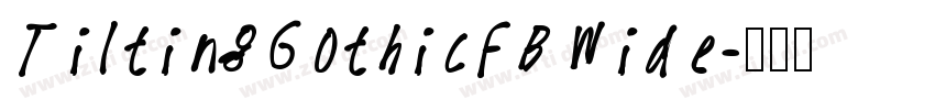 TiltingGothicFBWide字体转换