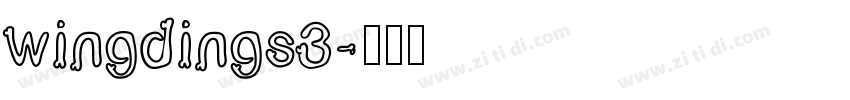 wingdings3字体转换