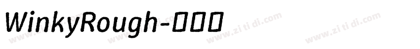 WinkyRough字体转换