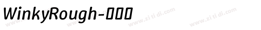 WinkyRough字体转换