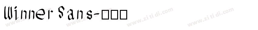 WinnerSans字体转换