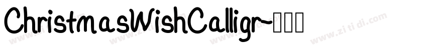 ChristmasWishCalligr字体转换
