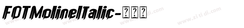 FOTMolineItalic字体转换
