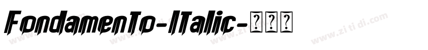 Fondamento-Italic字体转换