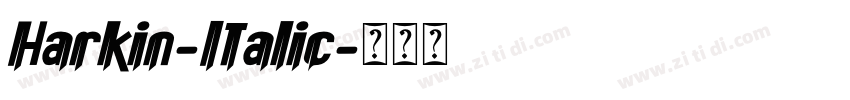 Harkin-Italic字体转换
