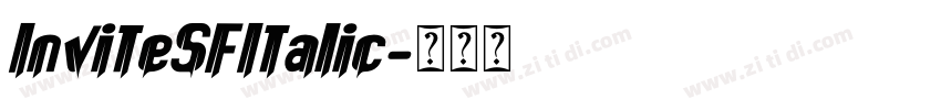 InviteSFItalic字体转换